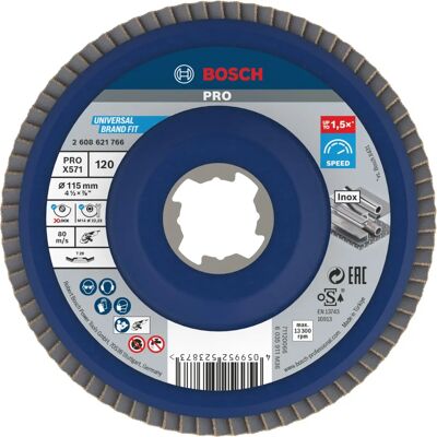 Disco BOSCH X-Lock Concavo - 115mm - G120 - X571 Disco BOSCH X-Lock Concavo - 115mm - G120 - X571