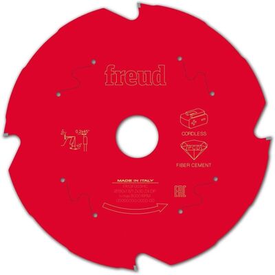 Disco de diamante Freud - 190mm, 10°, para fibrocemento Disco de diamante Freud - 190mm, 10°, para fibrocemento