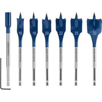 Bosch SelfCut Speed 7 tlg. Bohrer-Set – Schnelles Bohren in Holz Bosch SelfCut Speed 7 tlg. Bohrer-Set – Schnelles Bohren in Holz