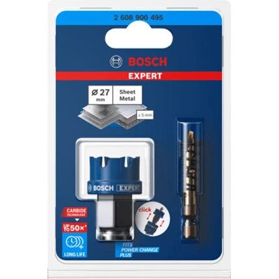 Bosch Modèle 2608900495 Scie à trou pour tôle - 27 mm x 5 mm - Publicité Bosch Modèle 2608900495 Scie à trou pour tôle - 27 mm x 5 mm - Publicité