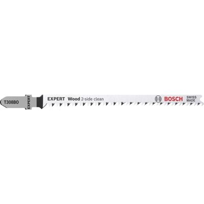 Bosch T 308 BO Jigsaw Blade - 25 pcs - High Precision, Double-Row Teeth, For Soft Wood Bosch T 308 BO Jigsaw Blade - 25 pcs - High Precision, Double-Row Teeth, For Soft Wood