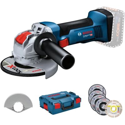 Bosch Professional GWX 18V-8 Winkelschleifer - 125mm, X-Lock, 5 Scheiben Bosch Professional GWX 18V-8 Winkelschleifer - 125mm, X-Lock, 5 Scheiben