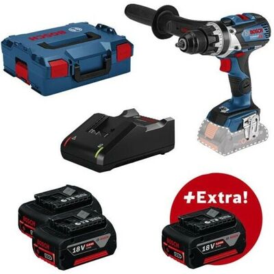 Bosch GSR 18V-110C Taladro atornillador - 3 Baterías, Bluetooth Bosch GSR 18V-110C Taladro atornillador - 3 Baterías, Bluetooth