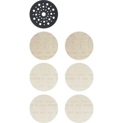 Bosch Expert M480 Mixed Grit Sanding Disc Set 125mm - 7 Pieces Bosch Expert M480 Mixed Grit Sanding Disc Set 125mm - 7 Pieces
