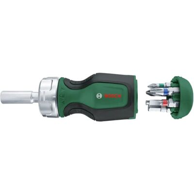 Bosch Compact Ratchet Screwdriver with 6 Bits - Power Tool Bosch Compact Ratchet Screwdriver with 6 Bits - Power Tool
