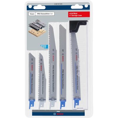 Bosch Pro Demolition - Schweres Säbelsägeblatt-Set - 12 Stück Bosch Pro Demolition - Schweres Säbelsägeblatt-Set - 12 Stück
