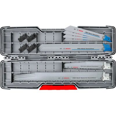 Bosch PRO Tough Box Demolition Säbelsägeblätter-Set, 16-teilig Bosch PRO Tough Box Demolition Säbelsägeblätter-Set, 16-teilig