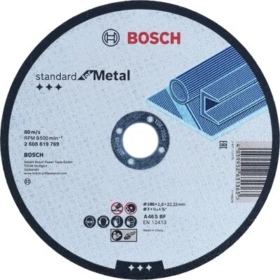 Bosch Profi-Metalltrennscheibe - 180x1,6x22,23 mm - Zuverlässig & Präzise Bosch Profi-Metalltrennscheibe - 180x1,6x22,23 mm - Zuverlässig & Präzise