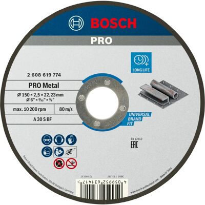 Bosch A 30 S BF - Découpe fiable en métal - Disque 150mm - Publicité Bosch A 30 S BF - Découpe fiable en métal - Disque 150mm - Publicité