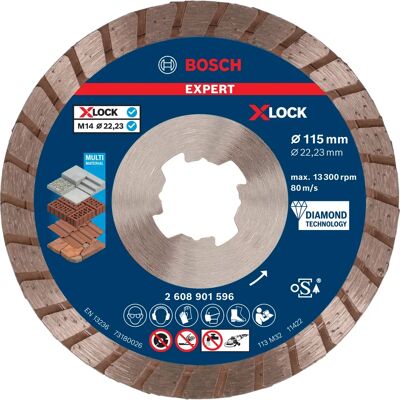 Bosch Diamant MultiMaterial X-Lock Turbo 115mm - Schleifscheibe Bosch Diamant MultiMaterial X-Lock Turbo 115mm - Schleifscheibe