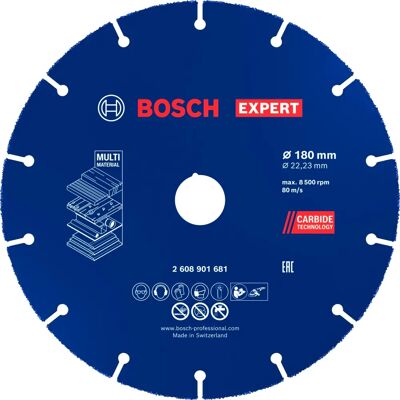 Disco da taglio Expert Carbide Multi Wheel Bosch - 180mm Disco da taglio Expert Carbide Multi Wheel Bosch - 180mm