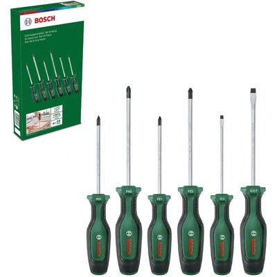 Bosch 6-in-1 Schraubenzieher-Set - Langlebig, Ergonomisch & Magnetisch Bosch 6-in-1 Schraubenzieher-Set - Langlebig, Ergonomisch & Magnetisch
