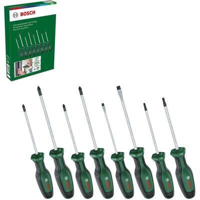 Juego de Destornilladores Bosch - Duradero, Ergonómico, Puntas Magnéticas Juego de Destornilladores Bosch - Duradero, Ergonómico, Puntas Magnéticas