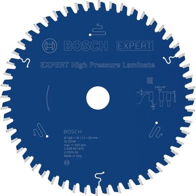 Bosch Expert Kreissägeblatt 168x20x1,8/1,2mm T52 - Kreissägeblatt Bosch Expert Kreissägeblatt 168x20x1,8/1,2mm T52 - Kreissägeblatt