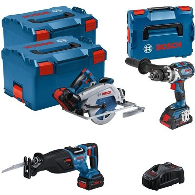 Bosch 18V Työkalusarja 2 x 5,5Ah akku ja laturi Bosch 18V Työkalusarja 2 x 5,5Ah akku ja laturi