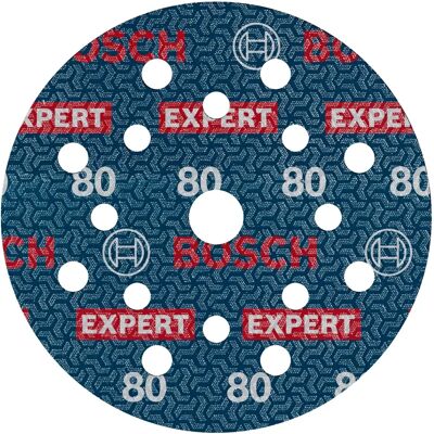Bosch - EXPERT O780 - 125mm - G80 - Disque abrasif - Publicité Bosch - EXPERT O780 - 125mm - G80 - Disque abrasif - Publicité