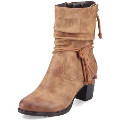 RIEKER Braun Lederoptik Stiefeletten - Westernstil - Gebraucht RIEKER Braun Lederoptik Stiefeletten - Westernstil - Gebraucht