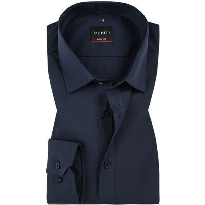 Venti Slim Fit Blau Baumwoll Businesshemd - Hemd Venti Slim Fit Blau Baumwoll Businesshemd - Hemd