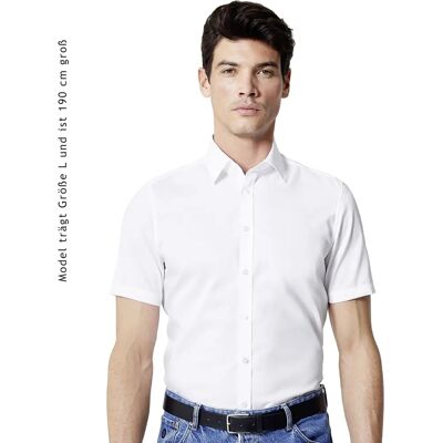 Venti Modell S0163 - Kurzes Arm Businesshemd - Body Fit - Weiß Venti Modell S0163 - Kurzes Arm Businesshemd - Body Fit - Weiß