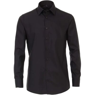 Venti Modern Fit Businesshemd - Schwarz Venti Modern Fit Businesshemd - Schwarz