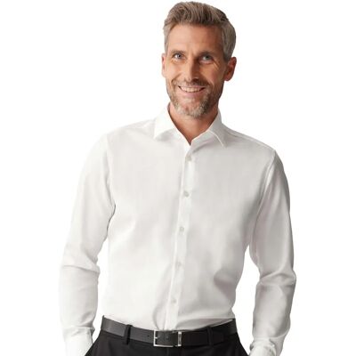 Venti Modern Fit Businesshemd - 72cm lange Ärmel - Weiß Venti Modern Fit Businesshemd - 72cm lange Ärmel - Weiß