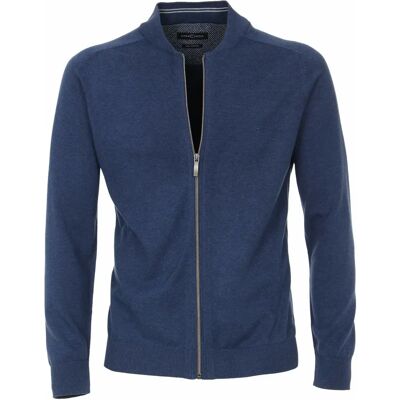 Casa Moda XXL Blaue Baumwoll-Strickjacke - Strickjacke Casa Moda XXL Blaue Baumwoll-Strickjacke - Strickjacke