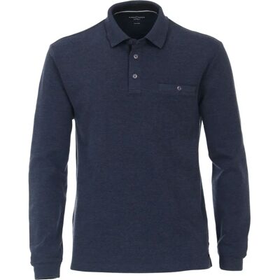 Casa Moda XL Dark Blue Long Sleeve Polo Shirt - Poloshirt Casa Moda XL Dark Blue Long Sleeve Polo Shirt - Poloshirt