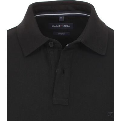 Casa Moda 6XL Black Polo Shirt Stretch - Polo Shirt Casa Moda 6XL Black Polo Shirt Stretch - Polo Shirt