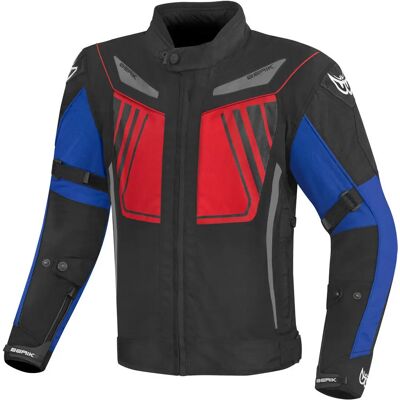 Giacca in tessuto impermeabile per moto Berik Nardo Evo - Nero Rosso Blu - Giacca in tessuto Giacca in tessuto impermeabile per moto Berik Nardo Evo - Nero Rosso Blu - Giacca in tessuto