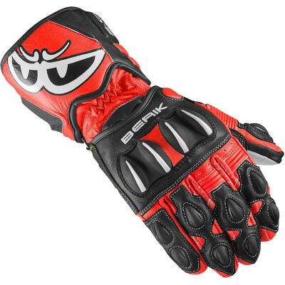 Guanti Moto Berik Thunar Evo - Unisex Nero Rosso S Guanti Moto Berik Thunar Evo - Unisex Nero Rosso S