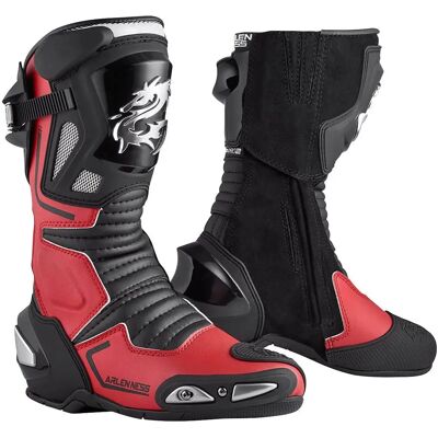 Bottes de moto Arlen Ness Sugello - Noir Rouge - Bottes de moto - Publicité Bottes de moto Arlen Ness Sugello - Noir Rouge - Bottes de moto - Publicité