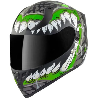 Casque Bogotto V128 Naga - Noir Vert - XL - Unisexe - Publicité Casque Bogotto V128 Naga - Noir Vert - XL - Unisexe - Publicité