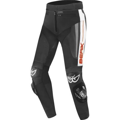 Pantalons en cuir pour moto Berik Kendo - Noir Blanc Rouge - Pantalons en cuir - Publicité Pantalons en cuir pour moto Berik Kendo - Noir Blanc Rouge - Pantalons en cuir - Publicité