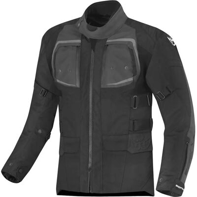 Giubbotto Moto in Tessuto Tecnico Berik 2.0 NJ-193328 Safari Pro Nero Grigio - 48 Giubbotto Moto in Tessuto Tecnico Berik 2.0 NJ-193328 Safari Pro Nero Grigio - 48