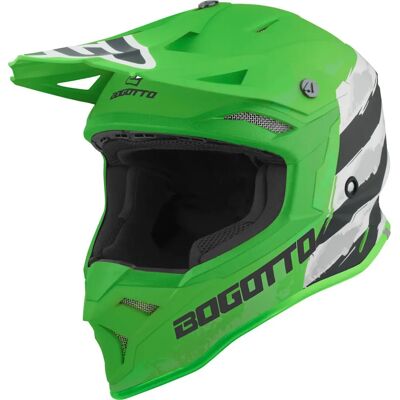 Casque Cross Bogotto V337 Wild-Ride - Noir Blanc Vert - XL - Publicité Casque Cross Bogotto V337 Wild-Ride - Noir Blanc Vert - XL - Publicité