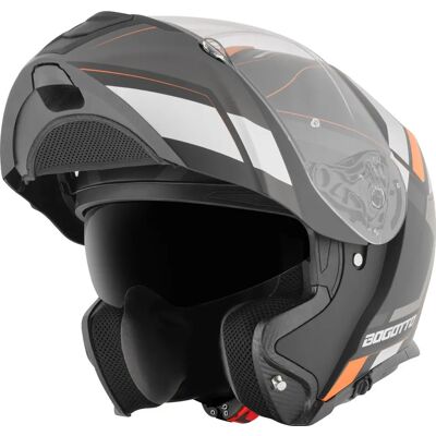 Casque rabattable Bogotto Murata - Noir Orange - M - Publicité Casque rabattable Bogotto Murata - Noir Orange - M - Publicité