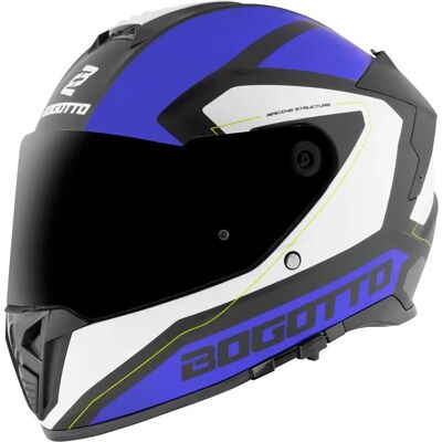 Casque Bogotto FF122 BGT - Blanc Turquoise Bleu - M - Publicité Casque Bogotto FF122 BGT - Blanc Turquoise Bleu - M - Publicité