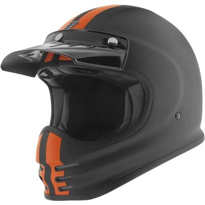 Casque en fibre de verre Bogotto V381 Schergo - Noir Orange - L - Publicité Casque en fibre de verre Bogotto V381 Schergo - Noir Orange - L - Publicité
