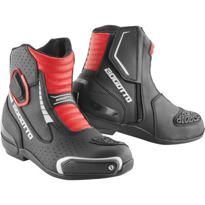 Bottes Moto Bogotto Cartagena - Noir, Blanc, Rouge - 45 - Publicité Bottes Moto Bogotto Cartagena - Noir, Blanc, Rouge - 45 - Publicité