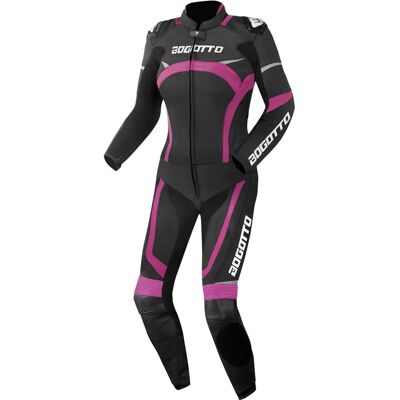 Combinaison en cuir deux pièces pour femmes Bogotto Misano - Combinaison en cuir de moto - Publicité Combinaison en cuir deux pièces pour femmes Bogotto Misano - Combinaison en cuir de moto - Publicité