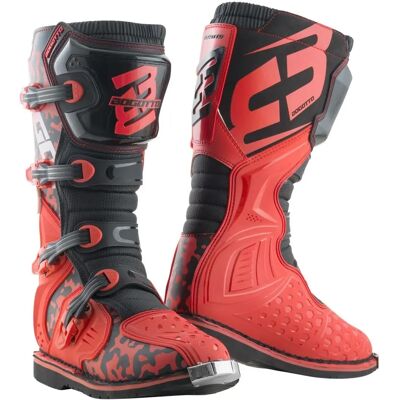 Bottes de motocross Bogotto MX-3 Camo - Noir Rouge - Taille 43 - Publicité Bottes de motocross Bogotto MX-3 Camo - Noir Rouge - Taille 43 - Publicité