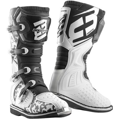 Bottes de motocross Bogotto MX-3 Camo - Noir Blanc - Taille 44 - Publicité Bottes de motocross Bogotto MX-3 Camo - Noir Blanc - Taille 44 - Publicité