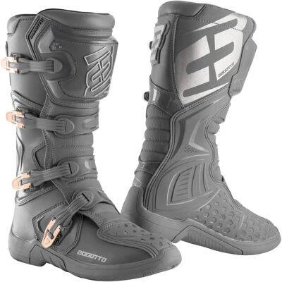 Bottes de motocross Bogotto MX-5 - Gris, Taille 43 - Unisexe - Publicité Bottes de motocross Bogotto MX-5 - Gris, Taille 43 - Unisexe - Publicité