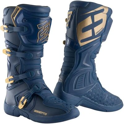 Bottes de motocross Bogotto MX-5 - Bleu Or - Unisex - Publicité Bottes de motocross Bogotto MX-5 - Bleu Or - Unisex - Publicité