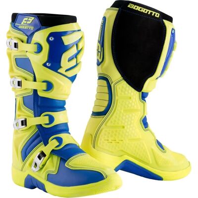 Bogotto - MX-6 - Bleu Jaune - 44 - Bottes de motocross - Publicité Bogotto - MX-6 - Bleu Jaune - 44 - Bottes de motocross - Publicité