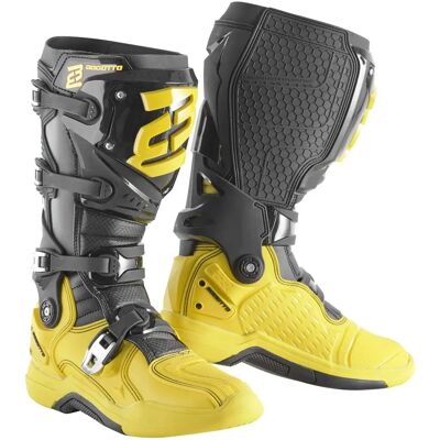 Bottes de motocross Bogotto MX-7 G - Noir Jaune - Unisexe - Publicité Bottes de motocross Bogotto MX-7 G - Noir Jaune - Unisexe - Publicité