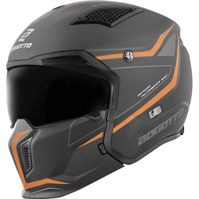 Casque Bogotto Radic WN-ST 22.06 - Noir Orange - XL - Unisexe - Publicité Casque Bogotto Radic WN-ST 22.06 - Noir Orange - XL - Unisexe - Publicité