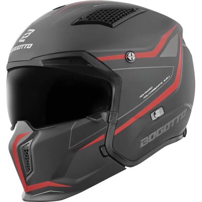 Bogotto - Radic WN-ST 22.06 - Noir-Rouge - Helmet - Publicité Bogotto - Radic WN-ST 22.06 - Noir-Rouge - Helmet - Publicité