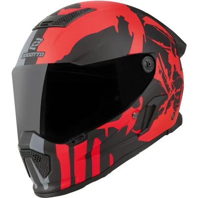 Casque Demon Bogotto Rapto - Gris Rouge - M - unisexe - Publicité Casque Demon Bogotto Rapto - Gris Rouge - M - unisexe - Publicité