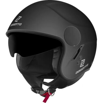 Casque jet Bogotto H595 SPN - Noir - XL - Unisexe - Publicité Casque jet Bogotto H595 SPN - Noir - XL - Unisexe - Publicité